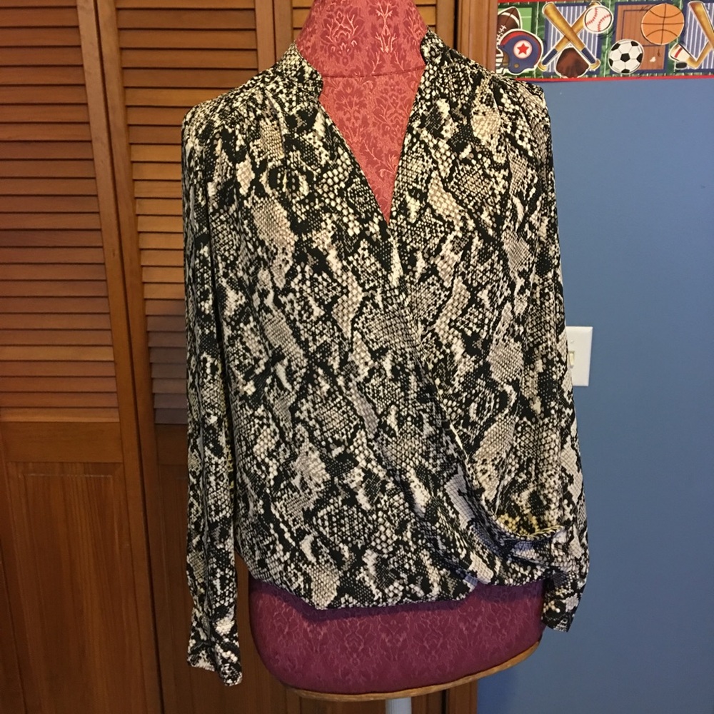 Snake skin print blouse by INC